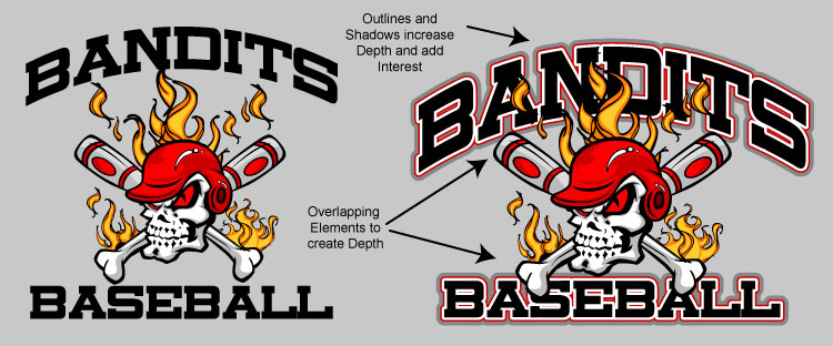 Bandits Baseball Design