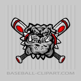 Baseball Bulldog Logo