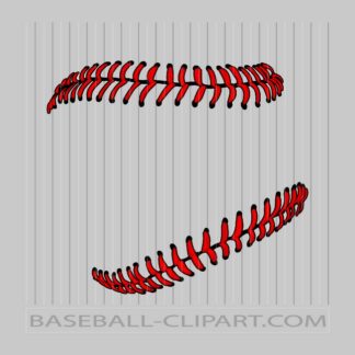 Baseball Laces Clipart