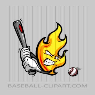 Heat Baseball Clipart
