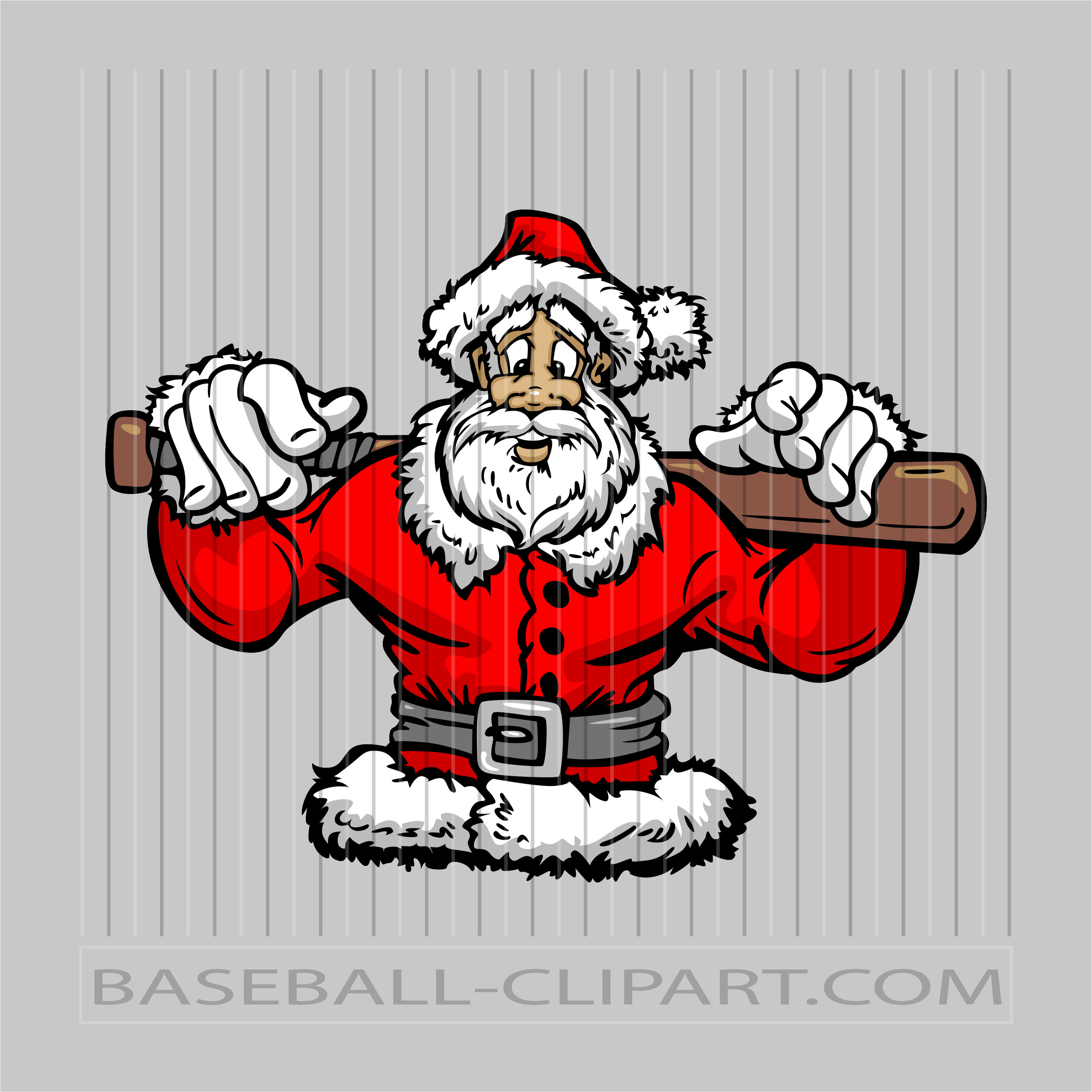 Baseball Christmas Clipart