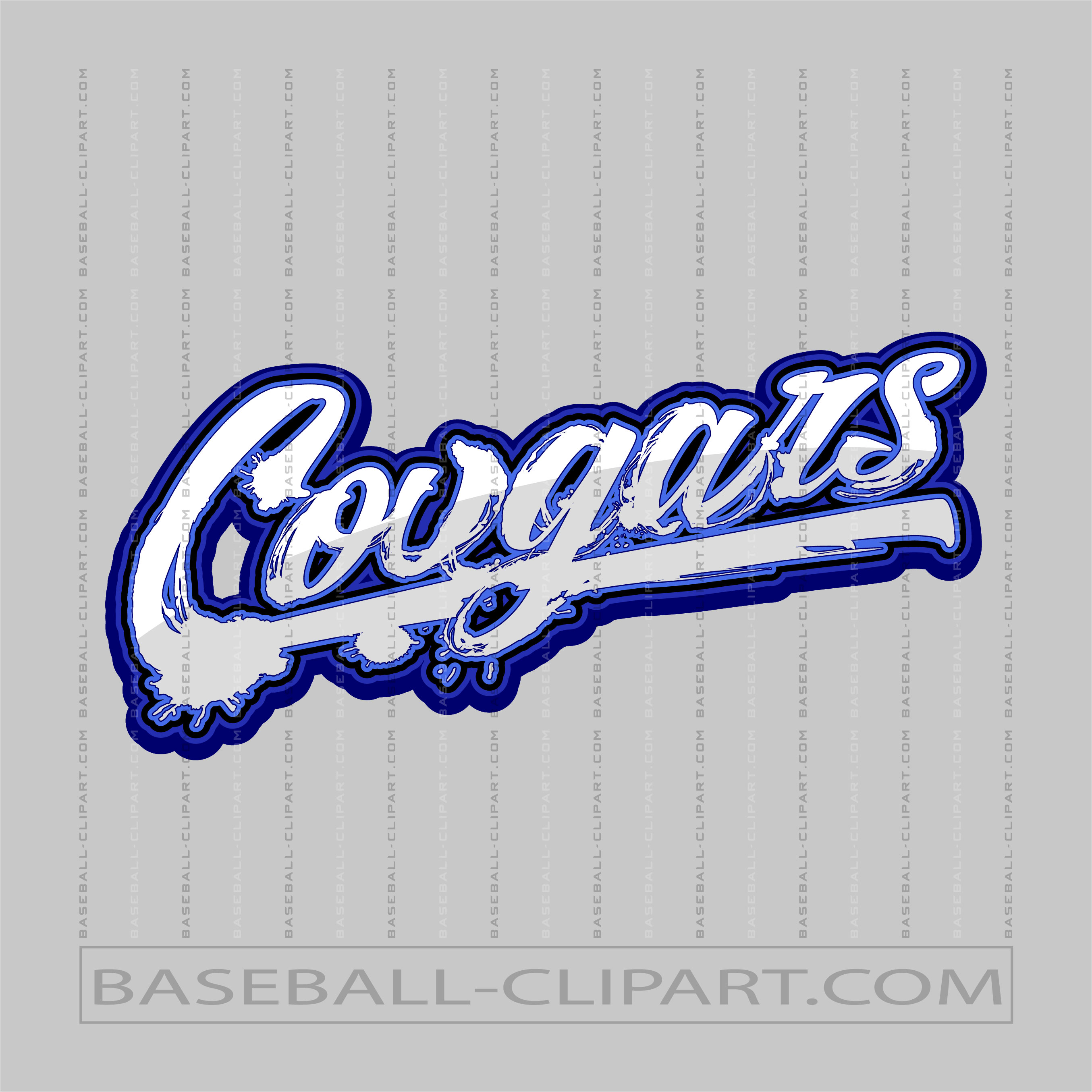 Cougars Grunge Logo