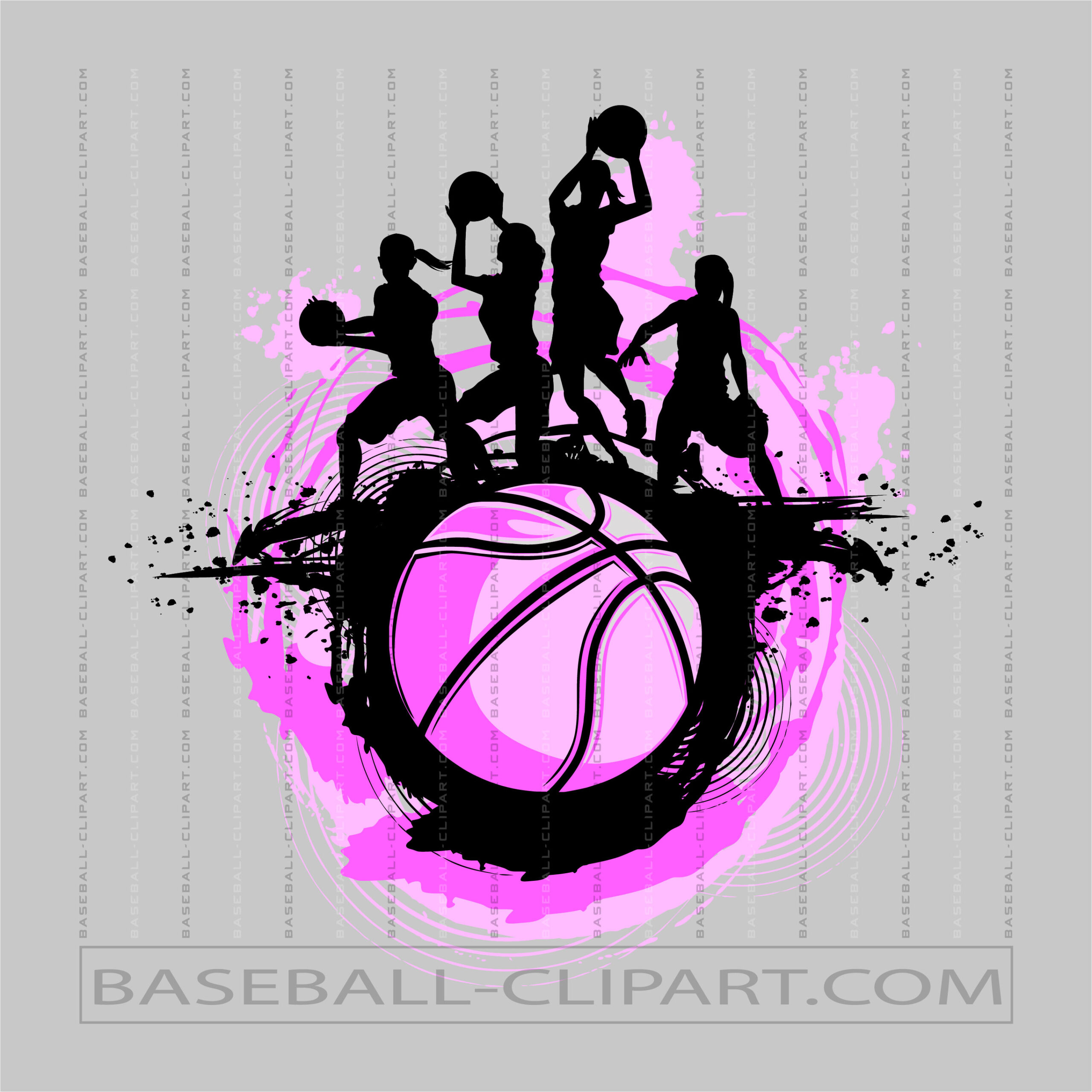 Basketball Silhouette Clip Art