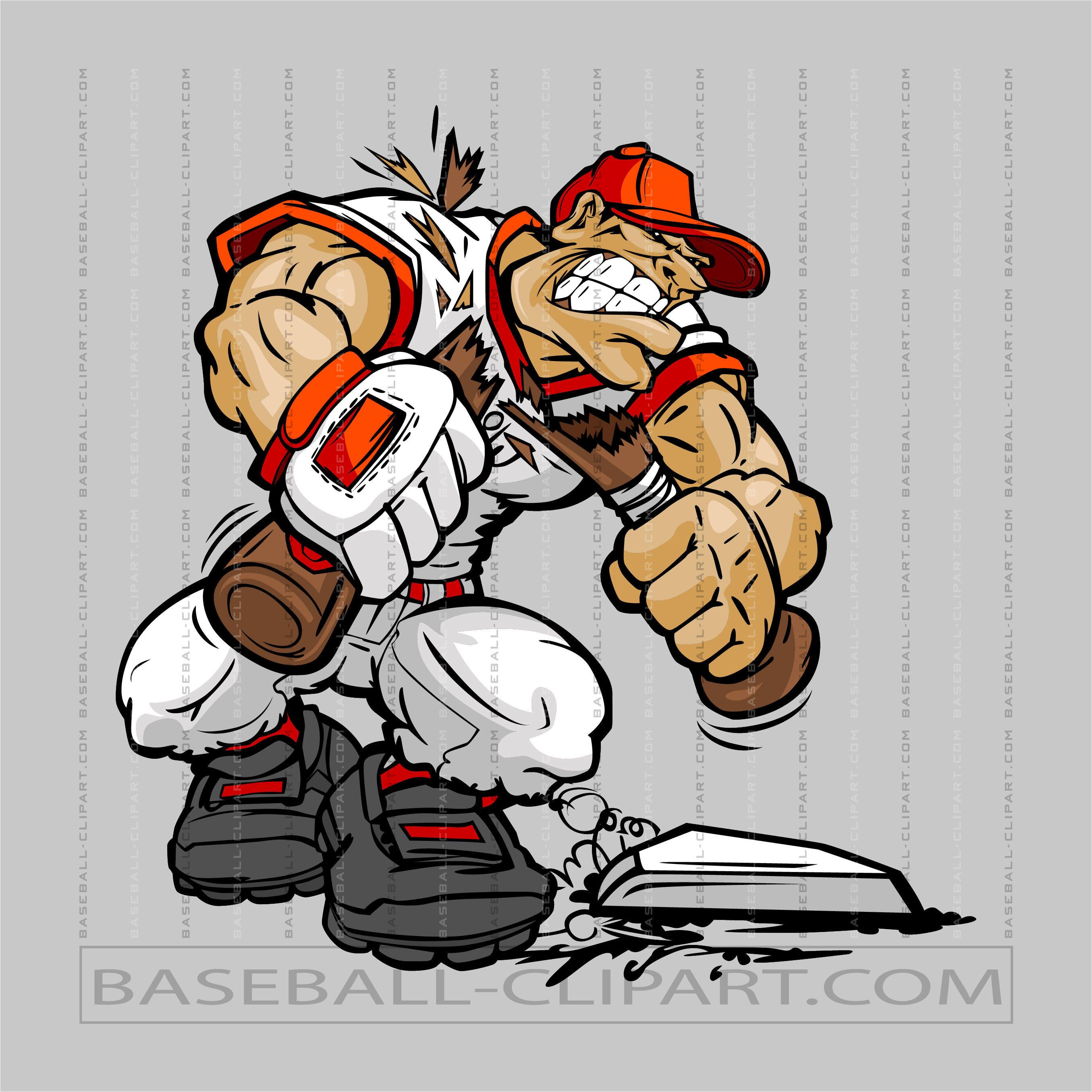 Baseball Player Logo