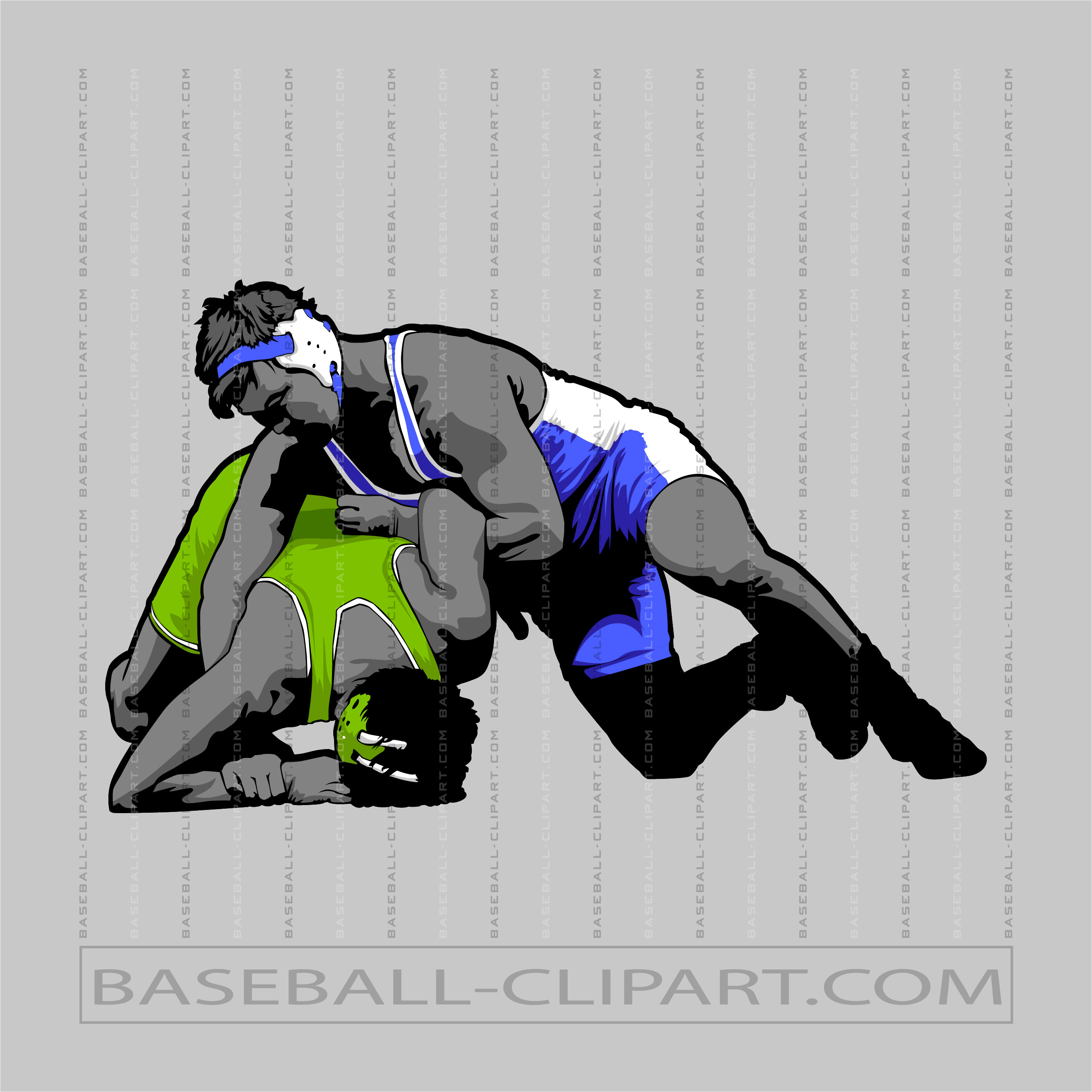 Wrestlers Clipart