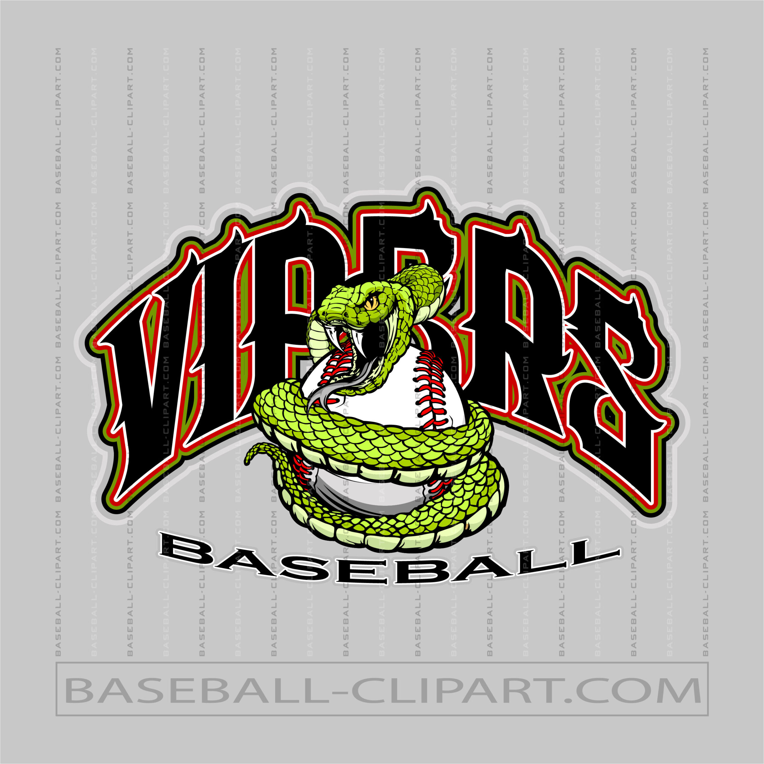 Baseball Vipers Clip Art