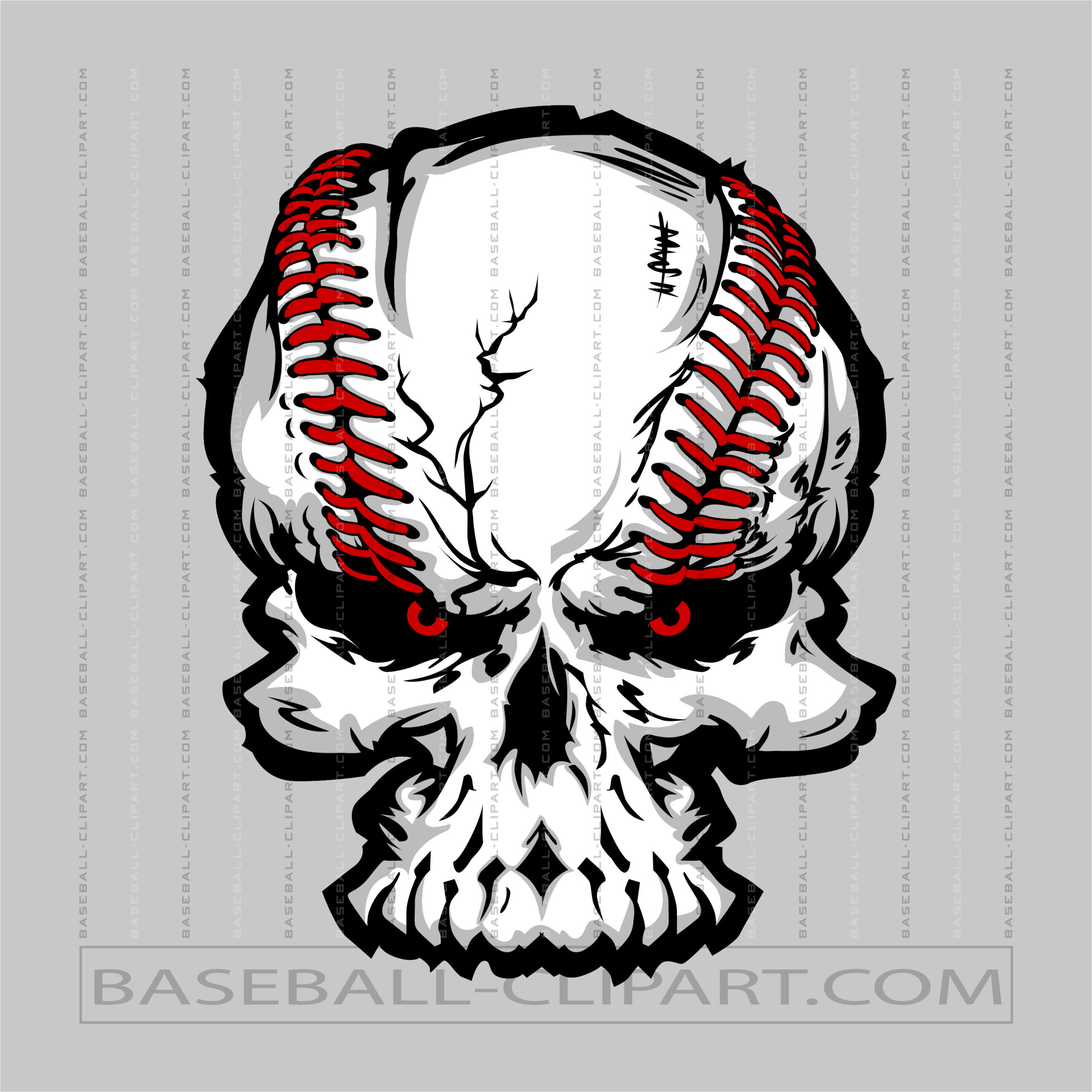 Demon Baseball Clip Art
