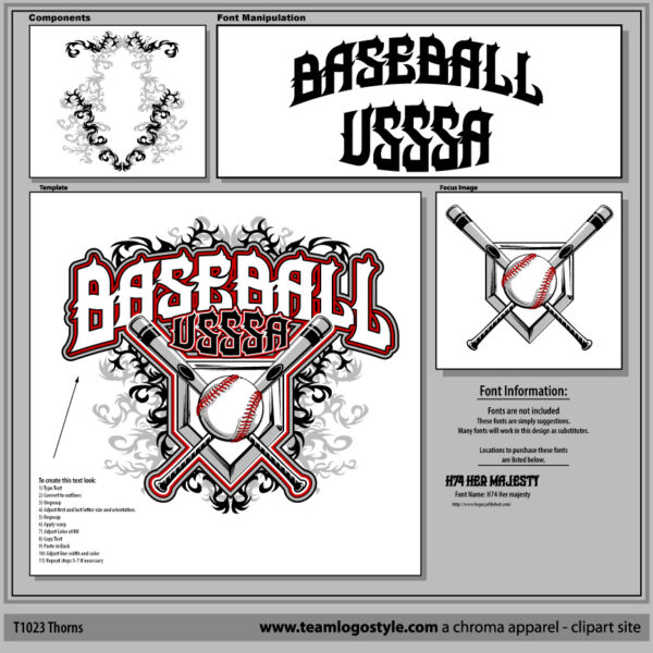 Gothic Baseball Tournament Shirt