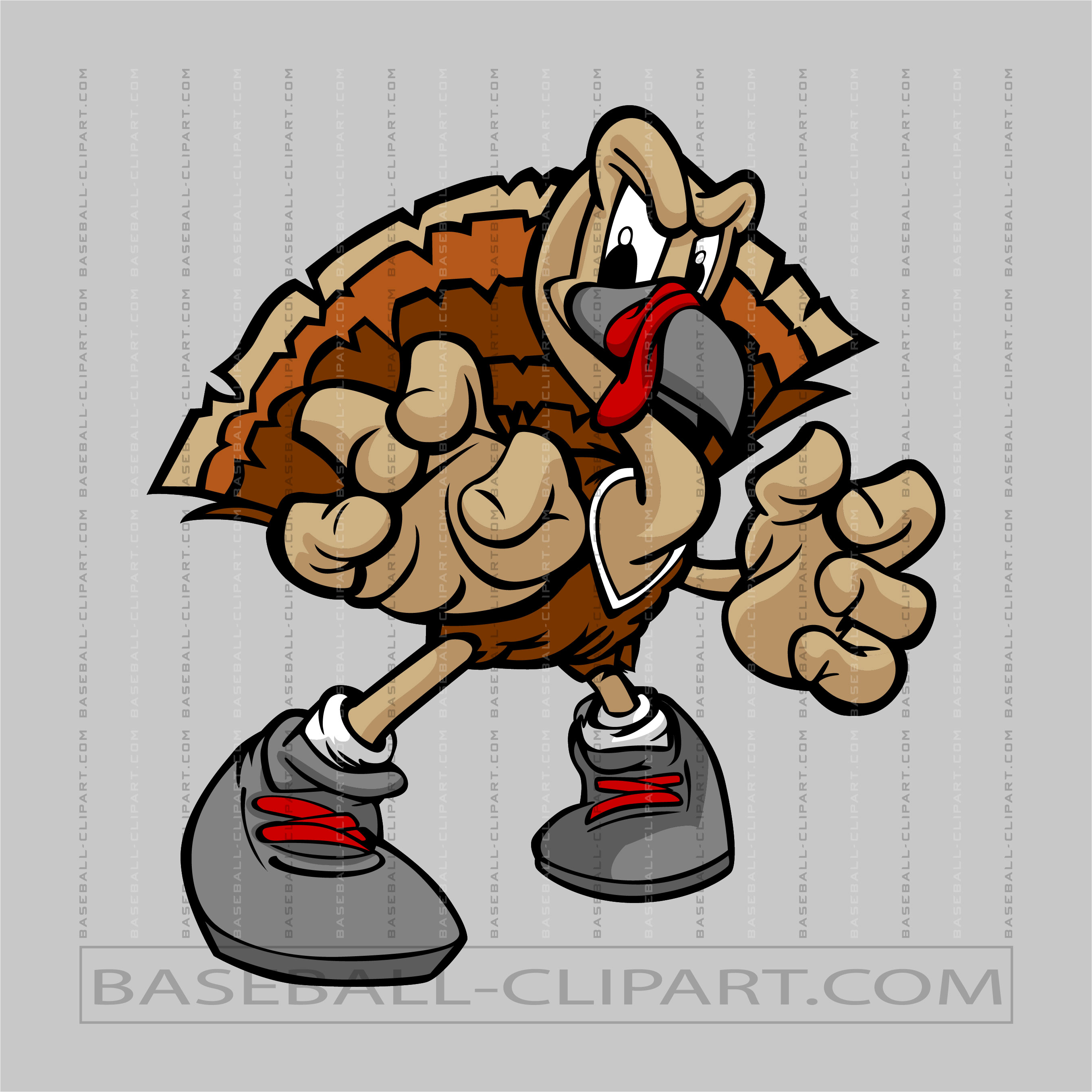 Wrestling Turkey Clip Art