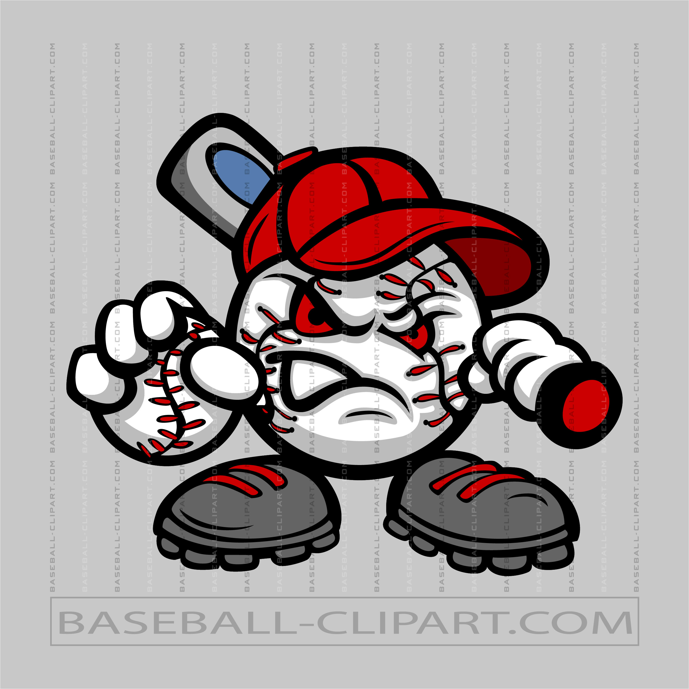 Baseball Character Logo