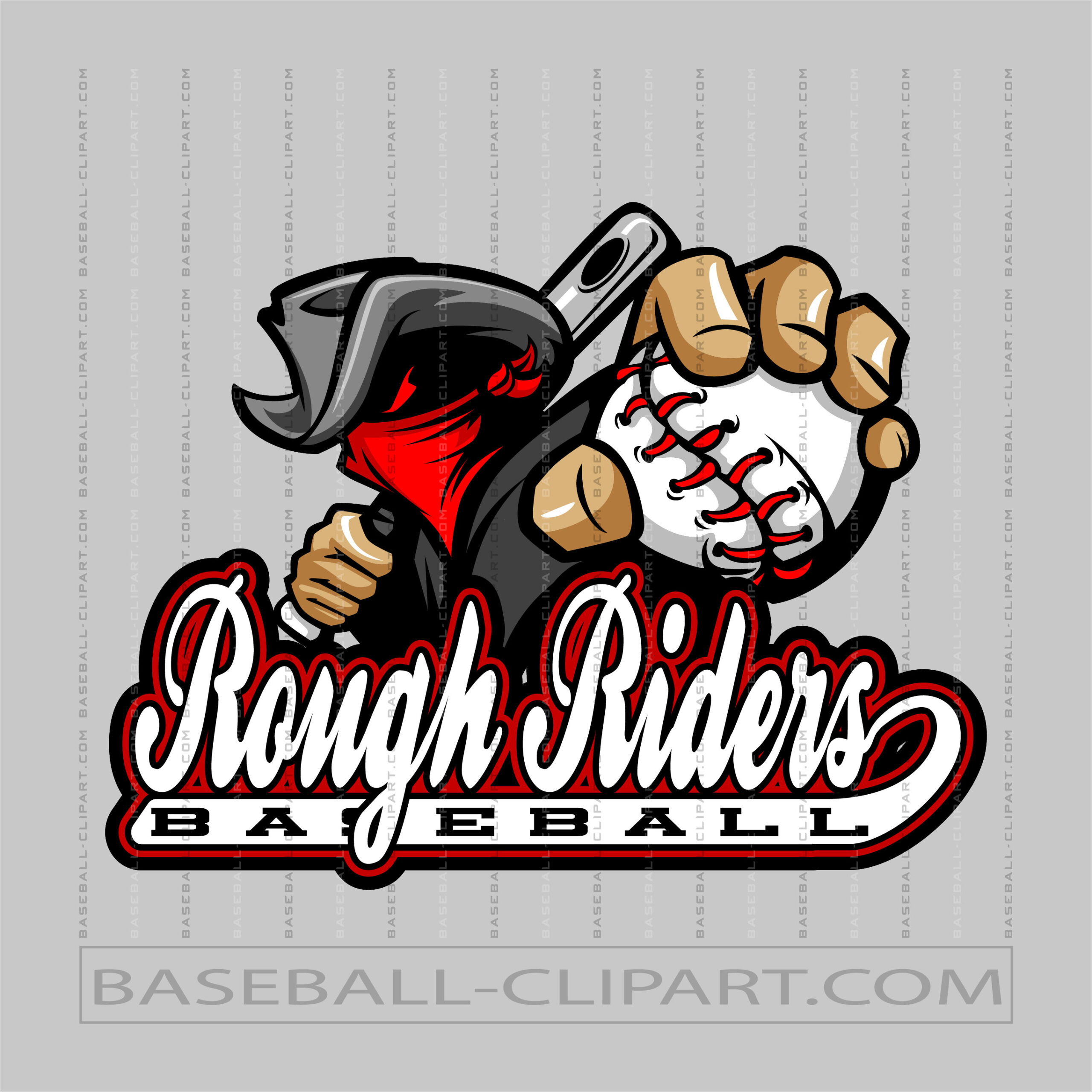 Rough Riders Baseball Logo