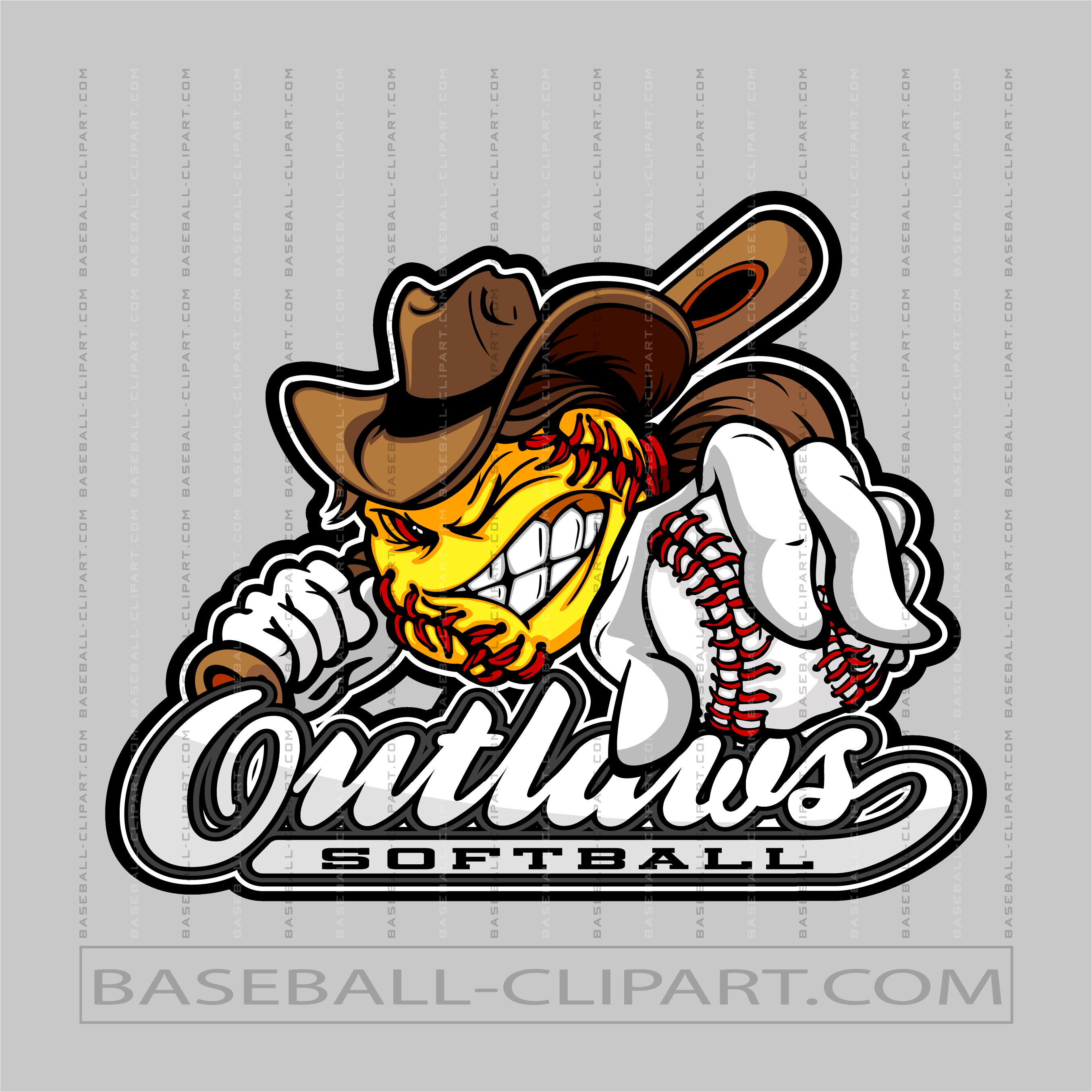 Outlaws Softball Logo